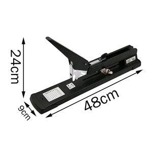 Vật tư văn phòng 200 Sheets Heavy Duty cánh tay dài đạt <span class=keywords><strong>Stapler</strong></span> 100 cái mặt hàng chủ lực tay của nhãn hiệu kim loại Jumbo grapadora cho cuốn sách RÀNG BUỘC - Product Image 1