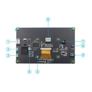 7 Inch Full View <strong>LCD</strong> IPS Touch Screen for <strong>Raspberry</strong> <strong>Pi</strong> HD Display Capacitive Monitor 5-Point Touch <strong>Control</strong> - Product Image 5
