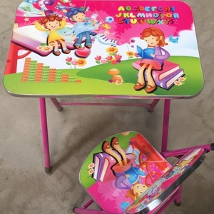 RHS-Kids çalışma masa sandalye seti yüksekliği ayarlanabilir yürümeye başlayan masa ve sandalye seti çocuklar için Graffiti masaüstü plastik çocuk sanat masa - Product Image 2