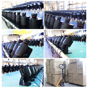 Depo ve atölye için LED 240W endüstriyel güvenlik uyarı işaretleri Logo Gobo projektör - Product Image 6