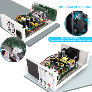 4桁のディスプレイを備えた30V5Aトリプル出力可変調整可能線形安定化DC電源 - Product Image 3