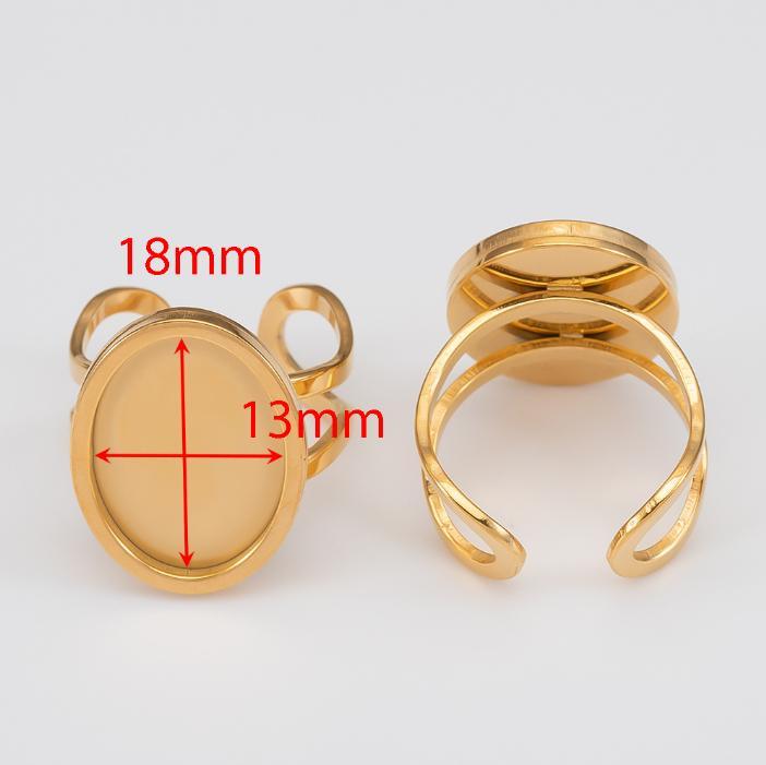 Golden ellipse-13*18mm