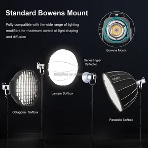 GVM PR150R150WハイパワーLEDビデオライトRGBスタジオ照明キット - Product Image 5