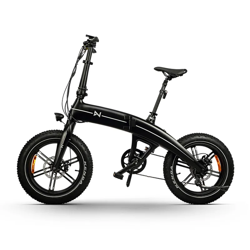 N-moto ALPHA Cadre en magnésium batterie invisible gros pneu ebike 25 KM/H 40km d'autonomie Lithium-ion 540WH alimenté par LG