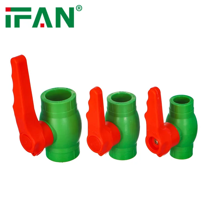 IFAN China Válvula de bola Color personalizado PN25 Polipropileno PPR Válvula de bola con precio barato
