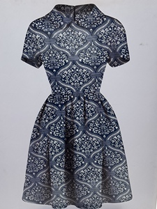 Fashion <strong>Pattern</strong> 100% Polyester 4 Way Stretch Printed Fabric Stain Resistant In-Stock Items for Girls' Garments Price - Product Image 2