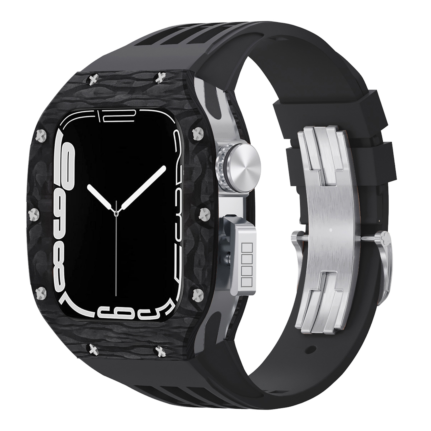 #2sliver case+black band