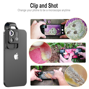 Apexel APL-MS002 eğitim mikroskop yetişkinler için, taşınabilir Mini cep telefonu çocuklar mikroskop CPL Lens ile Led ışık - Product Image 4