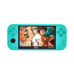 X20เครื่องเล่นเกมมือถือแบบย้อนยุคขนาด5.1นิ้ว8GB คอนโซลวิดีโอเกมแบบพกพาพร้อมเกมย้อนยุค6000ที่เข้ากันได้กับ PS4/NES/GBA