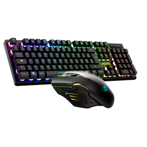 Gaming <strong>Keyboard</strong> and <strong>Mouse</strong> Sets Wired USB Combo <strong>Computer</strong> Backlight for PC Desktop RGB Rainbow Light Gift in Stock TWOLF TF200 - Product Image 1