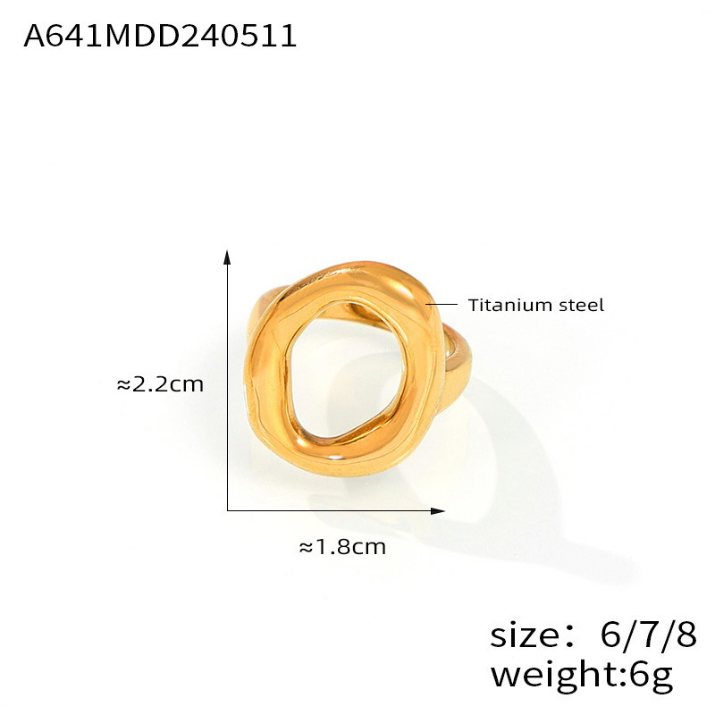 02 golden small ring