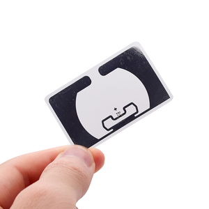 Custom 54*33mm <strong>UHF</strong> Programmable Barcode RFID Adhesive Sticker Tag Wet/Dry Smart <strong>Inlay</strong> Label for Barcode 860-960MHz 860-960MHz - Product Image 1