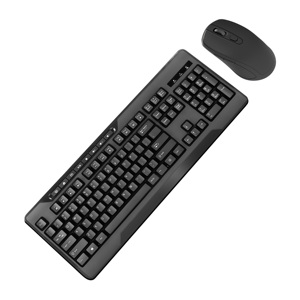 Combo de teclado y ratón inalámbrico para juegos de 2,4G personalizado 1200 DPI Mini conexión USB de estilo mecánico para uso en la oficina - Product Image 1