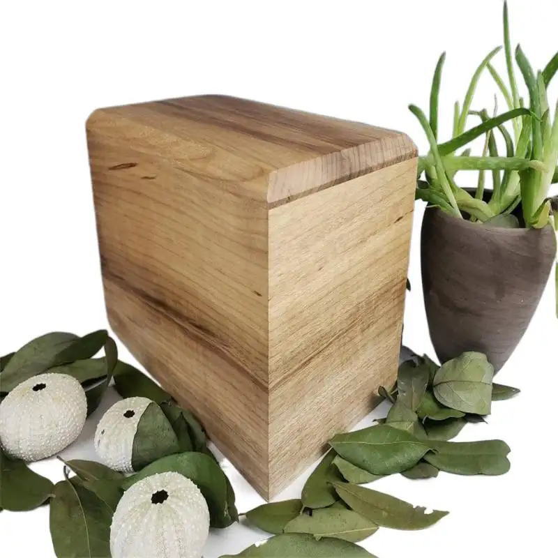 Personalização por atacado específica artesanal cremação adulta de cinzas humanas urn de madeira