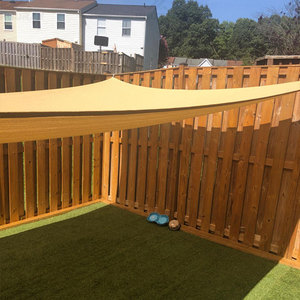 Huuray giallo beige oem odm taglie per uso domestico rete di ombreggiatura anti uv vela piscina parasole vela per cortile
