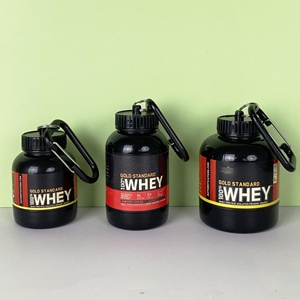 100ml/30g 150ml/45g 200ml/60g Porte-clés Portable Protéine de Lactosérum Shake <span class=keywords><strong>BCAA</strong></span> Poudre Conteneur Bouteille pour Muscle Préentraînement - Product Image 1