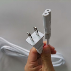 1.5M 2M 2Pin Prong abd JAP Nema 1-15p IEC C7 şekil 8 DİKİŞ MAKİNESİ monitör hoparlör güç kablosu abd 2 Pins tak 120v - Product Image 2