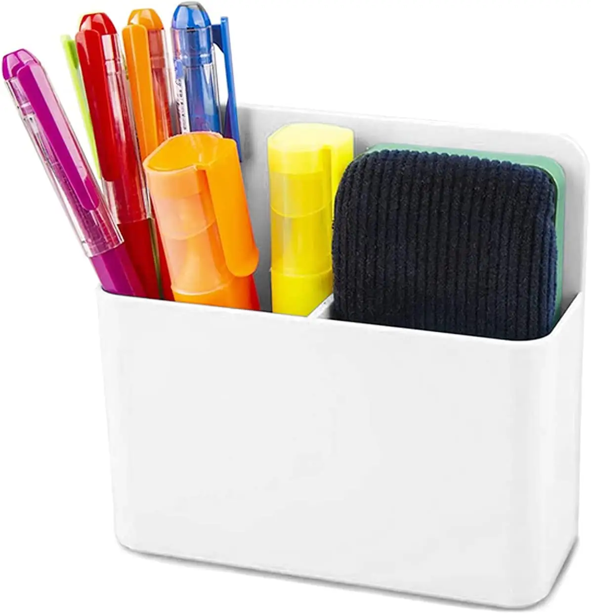 Conjunto de marcador de plástico, venda quente, escritório, magnético, quadro branco, caixa de armazenamento, suporte para caneta