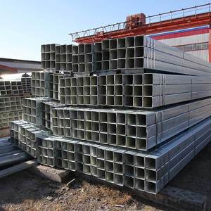 ASTM A500 Seção Oca Galvanizado Soldado 50*50mm Tubo Preto A36 Perfil de Aço Suave Ms Tubo Retangular e Tubo Quadrado
