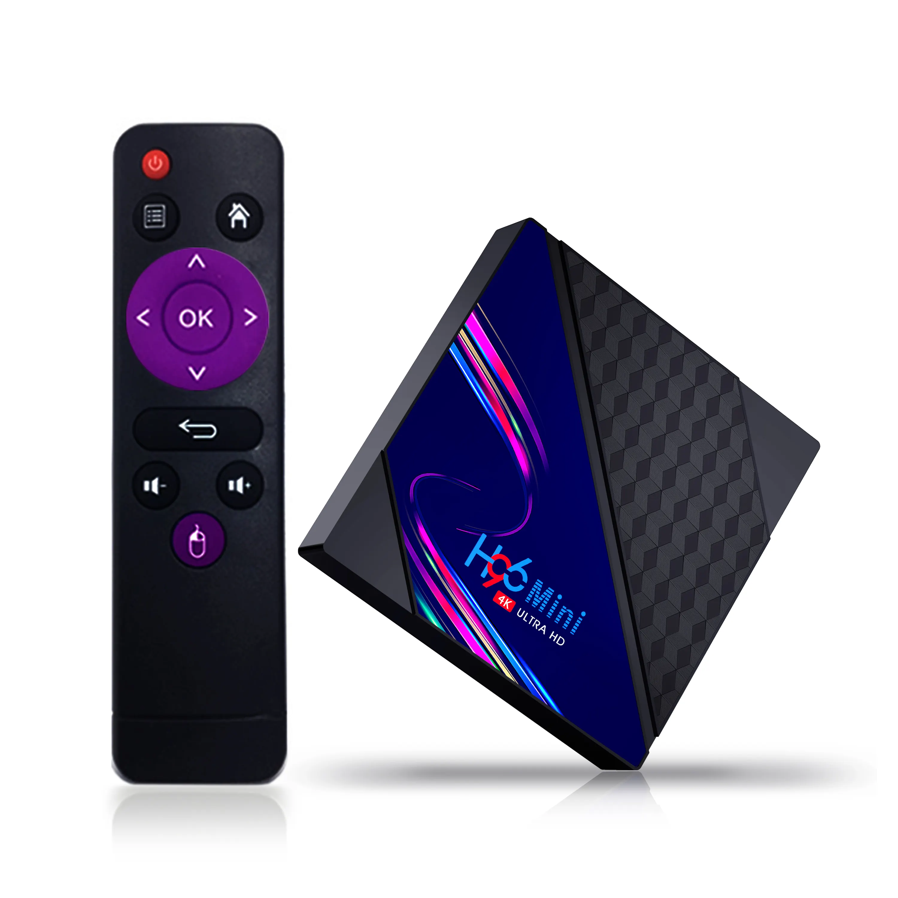 IPTV TV BOX H96 Mini V8 Quad Core Smart TV Box Android 10.0 Hỗ Trợ DRM Youtube IPTV 4K TV Box Android