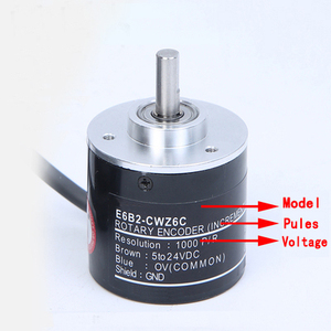 ABILKEEN Dia40mm Solid Shaft DC5~12v Voltage NPN Output Type ABZ Three Phase 10~2000 <strong>P</strong>/<strong>R</strong> Incremental Rotary <strong>Encoder</strong> E6B2-CWZ3E - Product Image 4
