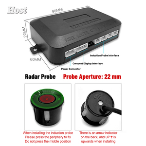 CARQSENG <strong>Reverse</strong> Backup Radar <strong>System</strong> LED Parking <strong>Sensor</strong> Display with 4 <strong>Sensors</strong> Backup Buzzer Warning Alarm for Cars - Product Image 6