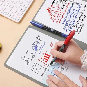 A5 riutilizzabile Whiteboard Notebook Memo Book con penna lavagna bianca gratuita che cancella tessuto settimanale Budget Planner Notebook portatili - Product Image 2