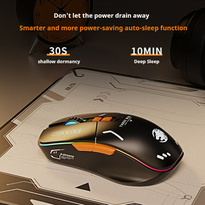 Weadn <span class=keywords><strong>Custom</strong></span> RGB Gaming <span class=keywords><strong>Mouse</strong></span> leggero ricaricabile 2.4G ottico cablato <span class=keywords><strong>USB</strong></span> Wireless per PC portatile retroilluminato stile destro