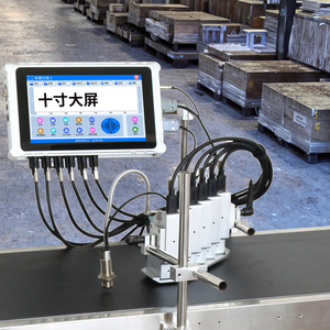 Automatic 10-Inch Screen Online Inkjet Printer Batch <strong>Coding</strong> for Carton Flex <strong>Material</strong> New Generation Barcode - Product Image 1