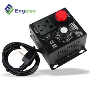Regulador de voltaje electrónico tiristor, regulador de voltaje de entrada AC220V de 4000W, 0-220V, ajuste manual de salida 20,00