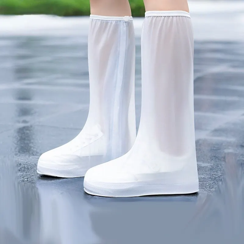 Couvre-bottes de pluie en PVC imperméable pour les voyages en plein air, couvre-chaussures de pluie en caoutchouc réutilisables et antidérapants