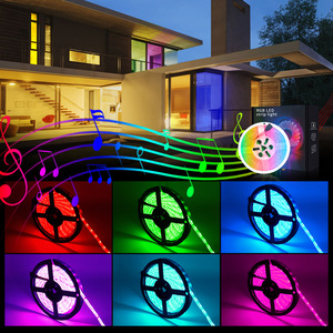 Tira de luces LED RGB 5050, resistente al agua, Popular, 2835 Rgb, 1M, 2M, 3M, 4M, 5M, iluminación de pantalla de escritorio, Flexible - Product Image 3