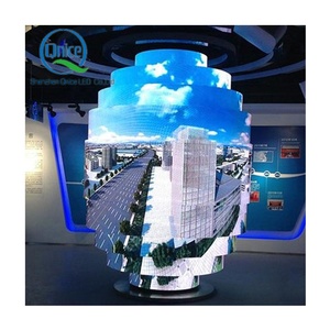 Forma speciale girevole LED schermo per la sala espositiva ad alta tecnologia flessibile LED pannello morbido modulo Pantalla LED Video Wall - Product Image 1