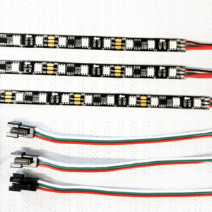 PCB nero WS2811 striscia led IP65 con telecomando RGB 12V indirizzabile pixel 60led luce striscia