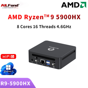 Ailfond for <strong>Mini</strong> <strong>Pc</strong> AMD R9 5900HX CPU WiFi6 for 4K Efficient Cooling DDR4 Super Memory 32GB Best Quality Factory Price Hot Sale