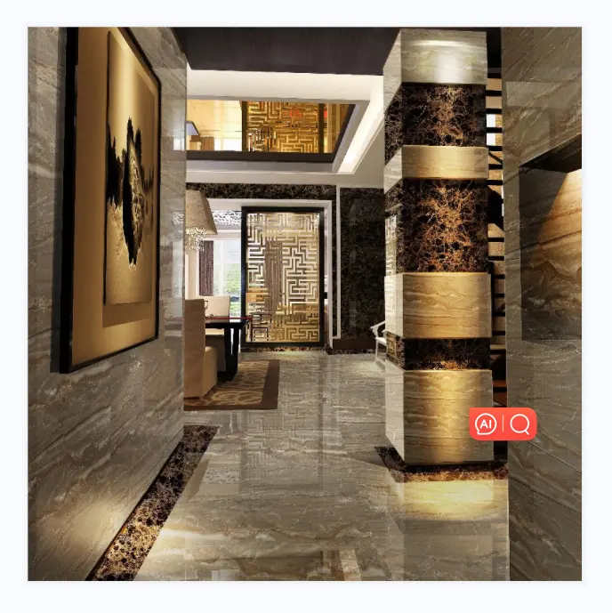 Preço por atacado barato Luxo estilo cinza cor telhas e mármore granito telha para a área do quarto
