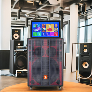 Binko 15''mobile Led Ktv Platinum Speakers Wifi Smart Display Karaoke Player <strong>with</strong> 26'' <strong>Touch</strong> Screen Set Sound System Machine