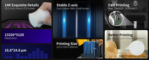 PioCreate C01 4K моно 6,6 ", 3D-принтер с ЖК-дисплеем, высокоточный Настольный MSLA для любителей и профессионалов - Product Image 4