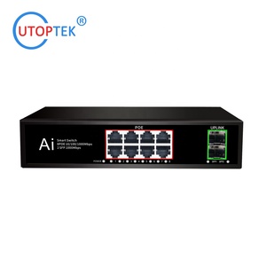 AI Gigabit Ethernet PoE Switch with 8 10/100/1000Base-T RJ45 2 POE+2UTP+2SFP Inlets IP <strong>Network</strong> - Product Image 5