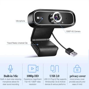 SYONG Streaming-Web kamera unterstützt FHD 1080P 60fps Full-HD-Computerkamera-Webcam für PC-USB-Video konferenzen - Product Image 2