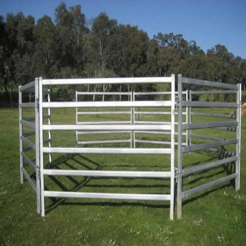 Fabricación de cerca de granja para panel de cerca de ganado de 1,8 m de altura con alimentador hey