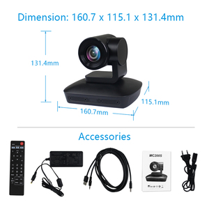 Cámara de videoconferencia con Control remoto IR, Audio óptico, 3 aumentos, Zoom Digital, ePTZ - Product Image 4