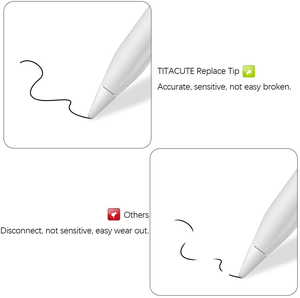 Yeni yükseltme aktif iğneli kalem ipuçları Apple kalem 1 ve 2. Nesil 1.5mm POM kalem ipuçları ile uyumlu - Product Image 4