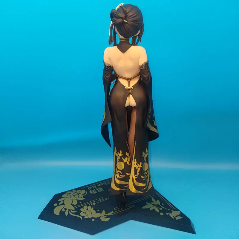 Figura de anime japonês hentai de qualidade por atacado Azur Lane Zhenhai cheongsam figura grelha sexy