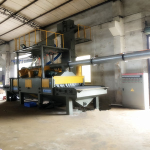 4*7.5kw makaralı konveyör ile düşük gürültü kumlama makinesi tipi taş bilyeli temizleyici - Product Image 2
