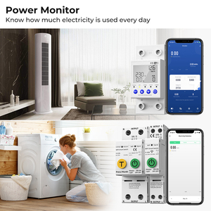 63A 2P tuya WiFi akıllı zamanlayıcı kontrolü devre kesici aşırı akım altında gerilim koruma güç monitör ayarlanabilir anahtarı - Product Image 4