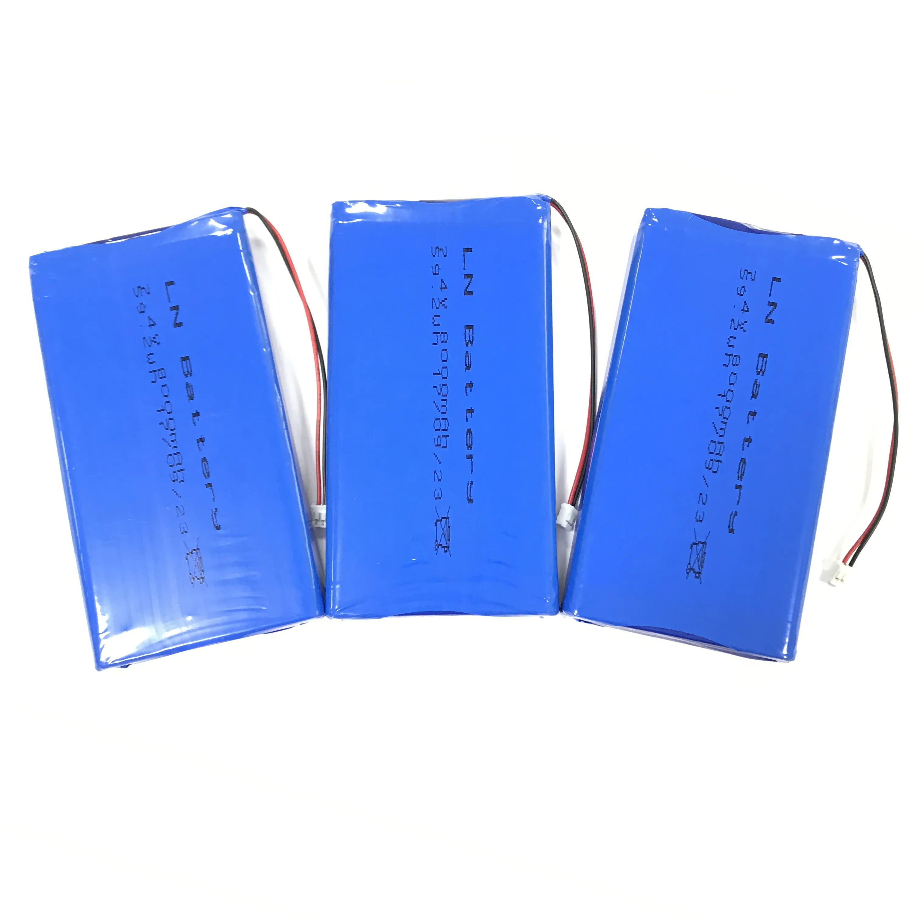 Batterie Lipo 7.4V 11.1V 24V 723341-2S 1600Mah 5000Mah 30000Mah banques d'alimentation batterie polymère avec câble Ithium