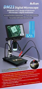 AIXUN DM21 2 en 1 Microscopio de medición digital Multi-ángulo con pantalla digital HD de 7 pulgadas para herramientas de inspección de soldadura BGA - Product Image 4