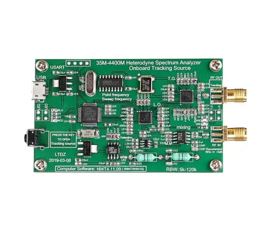 USB LTDZ-analizador de espectro de fuente de señal, módulo de fuente de seguimiento, herramienta de análisis de frecuencias RF, 35-4400M
