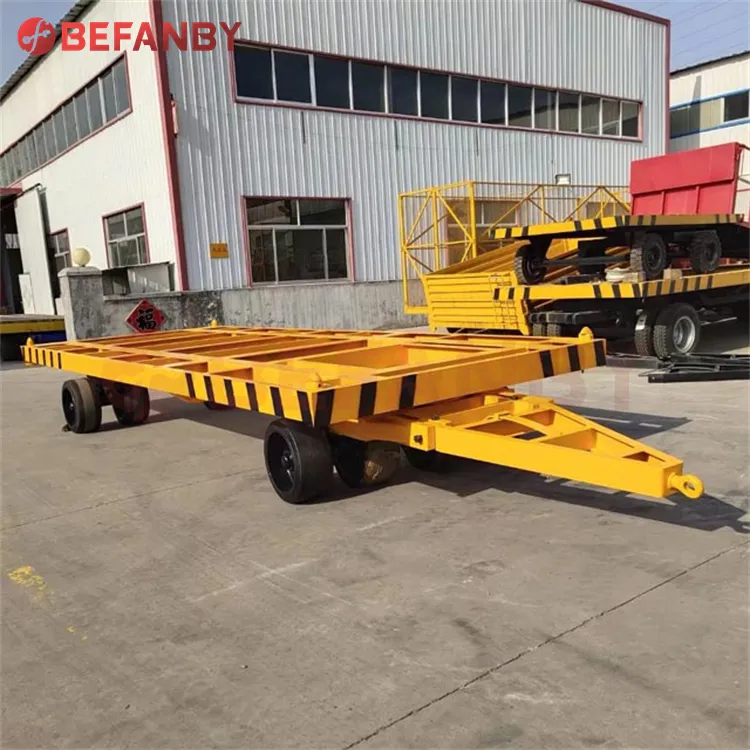 Heavy duty 20 ton industrial transport flatbed platform full low bed trailer